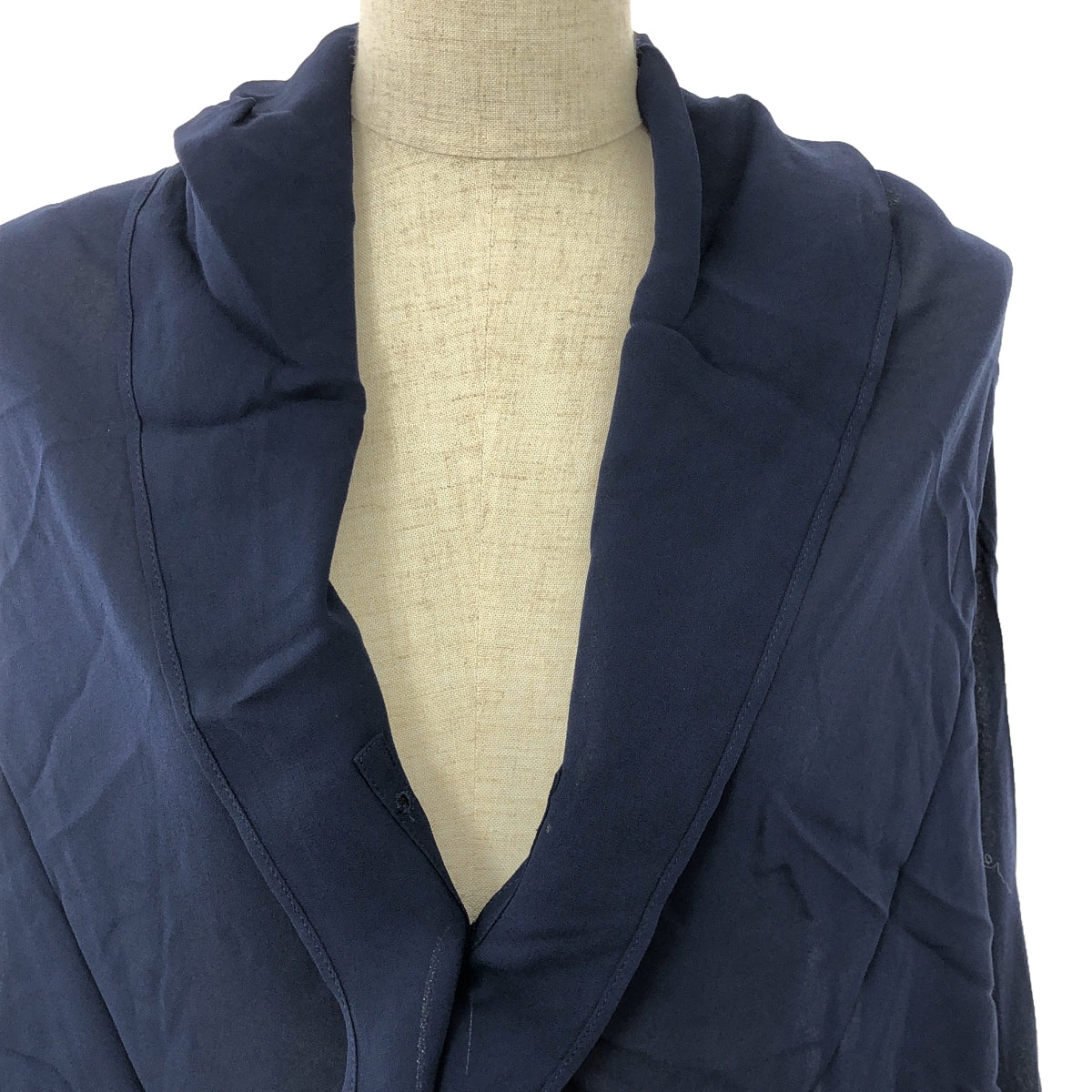 Y's / Y's Yohji Yamamoto | Cupra drape deformed vest | 2 | Women's