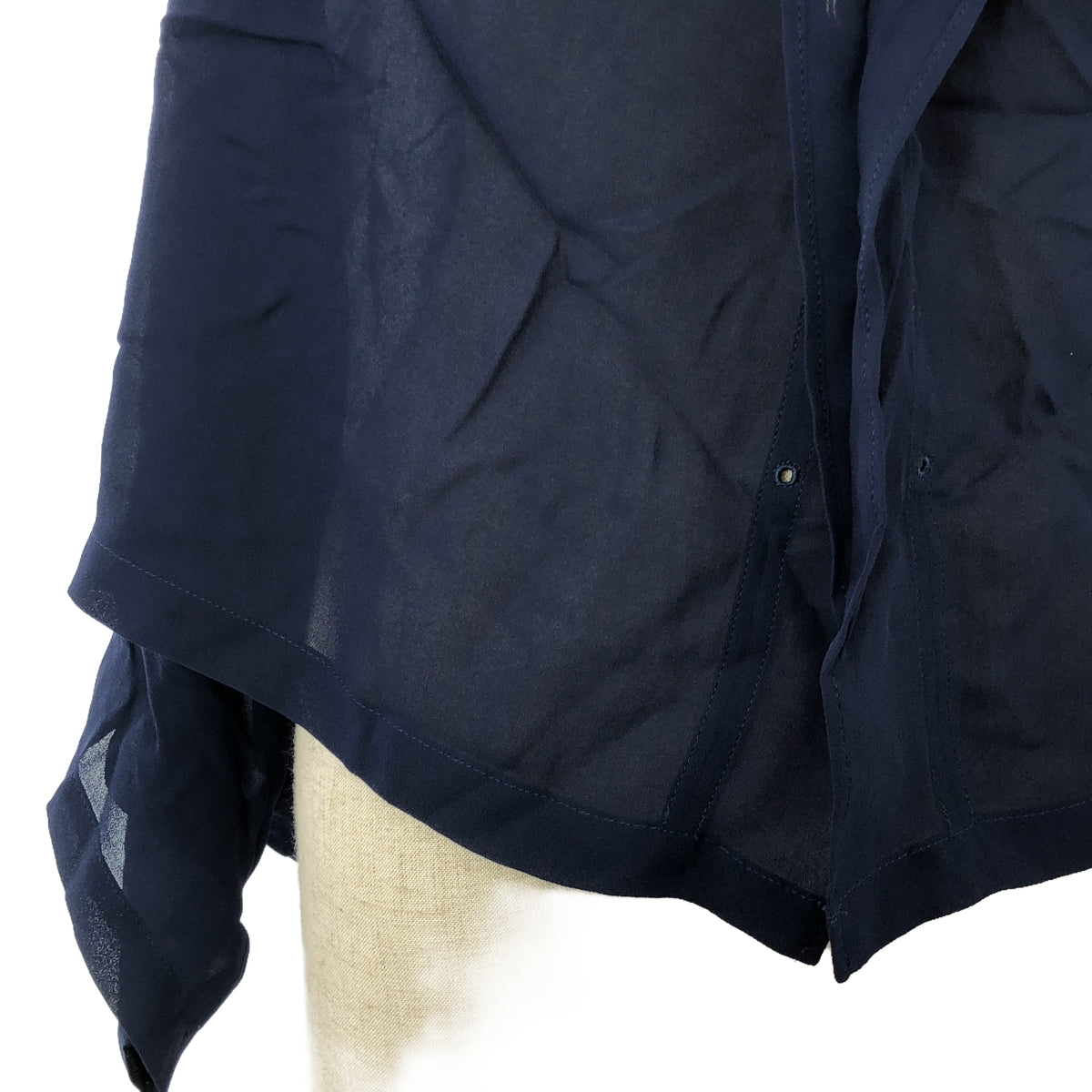 Y's / Y's Yohji Yamamoto | Cupra drape deformed vest | 2 | Women's