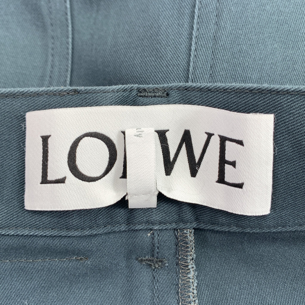 LOEWE / ロエベ | ロゴパッチ タック ワイドパンツ | 46 | メンズ