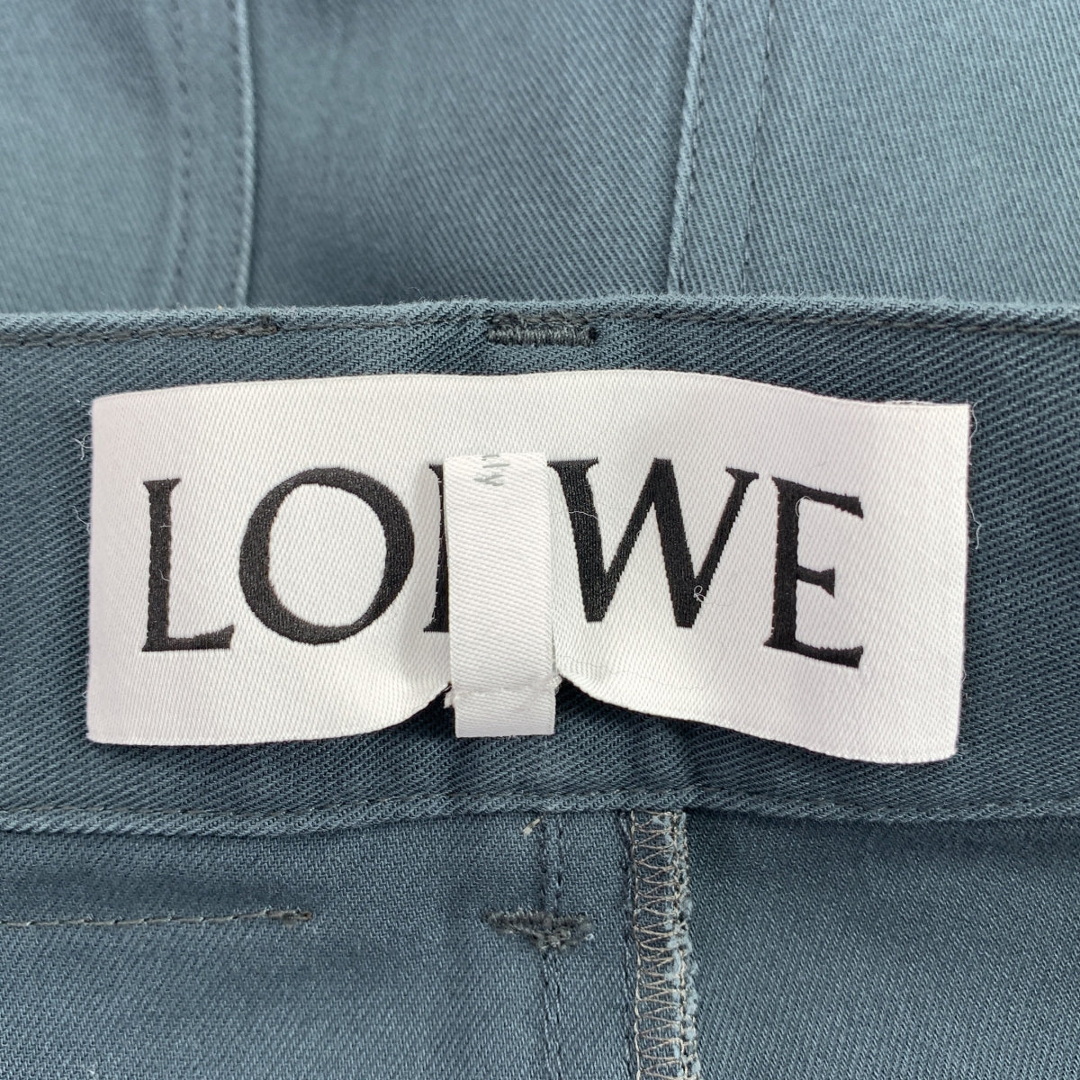 LOEWE / ロエベ | ロゴパッチ タック ワイドパンツ | 46 | メンズ