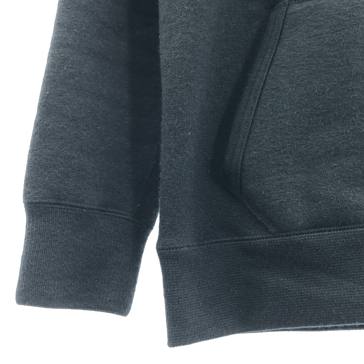 【美品】  YETINA / イエティナ | 2024AW | Pullover Hoodie 裏起毛 プルオーバー ニットパーカー | S | ブラック | メンズ