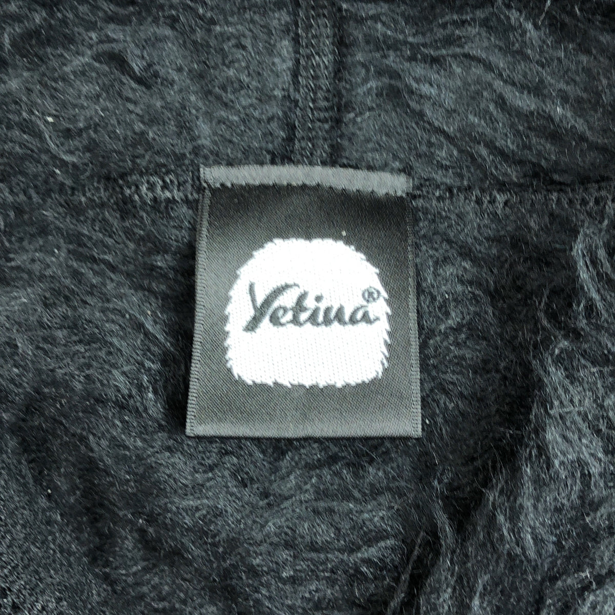 【美品】  YETINA / イエティナ | 2024AW | Pullover Hoodie 裏起毛 プルオーバー ニットパーカー | S | ブラック | メンズ