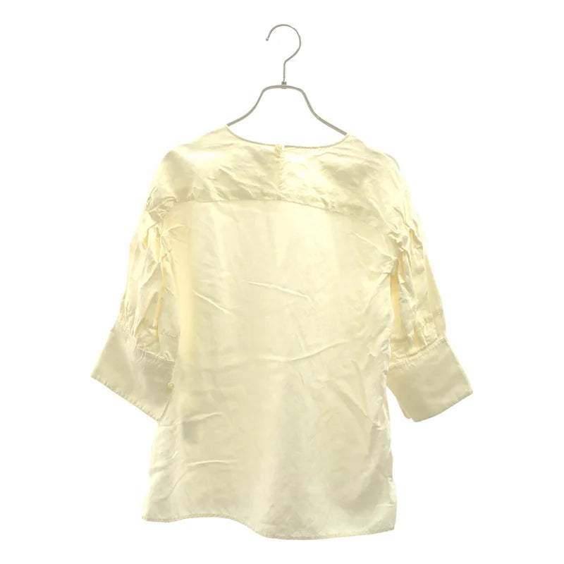 JIL SANDER / 질샌더 | 2019SS | 레이온 린넨 개더 블라우스 | 32 | 여성