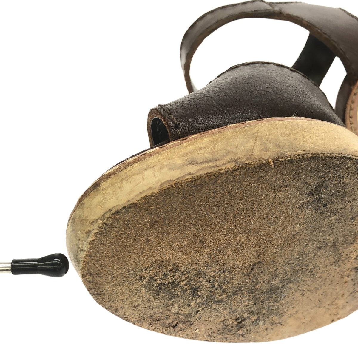 Chloe | 皮革木質粗跟高跟鞋 | 棕色 | 女款