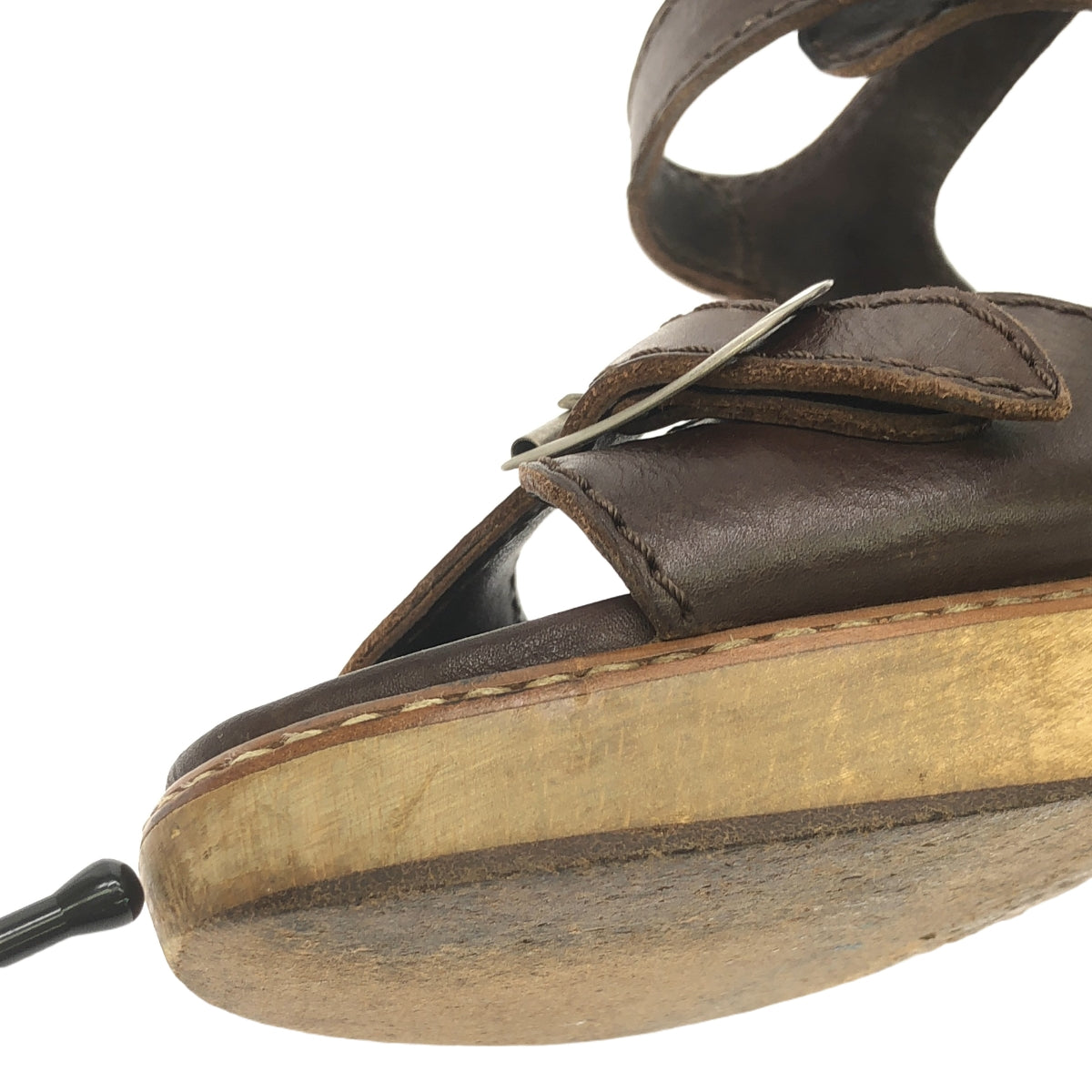 Chloe | 皮革木質粗跟高跟鞋 | 棕色 | 女款