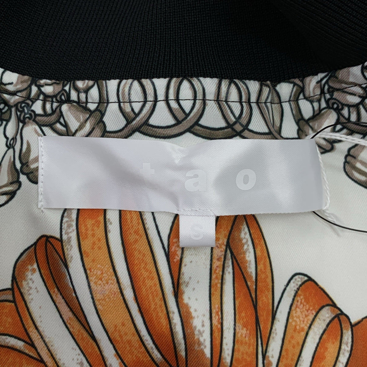 tao COMME des GARCONS / タオコムデギャルソン | 2025AW | アジャスター ブルゾン ジャケット / 柄総裏地 | S | レディース