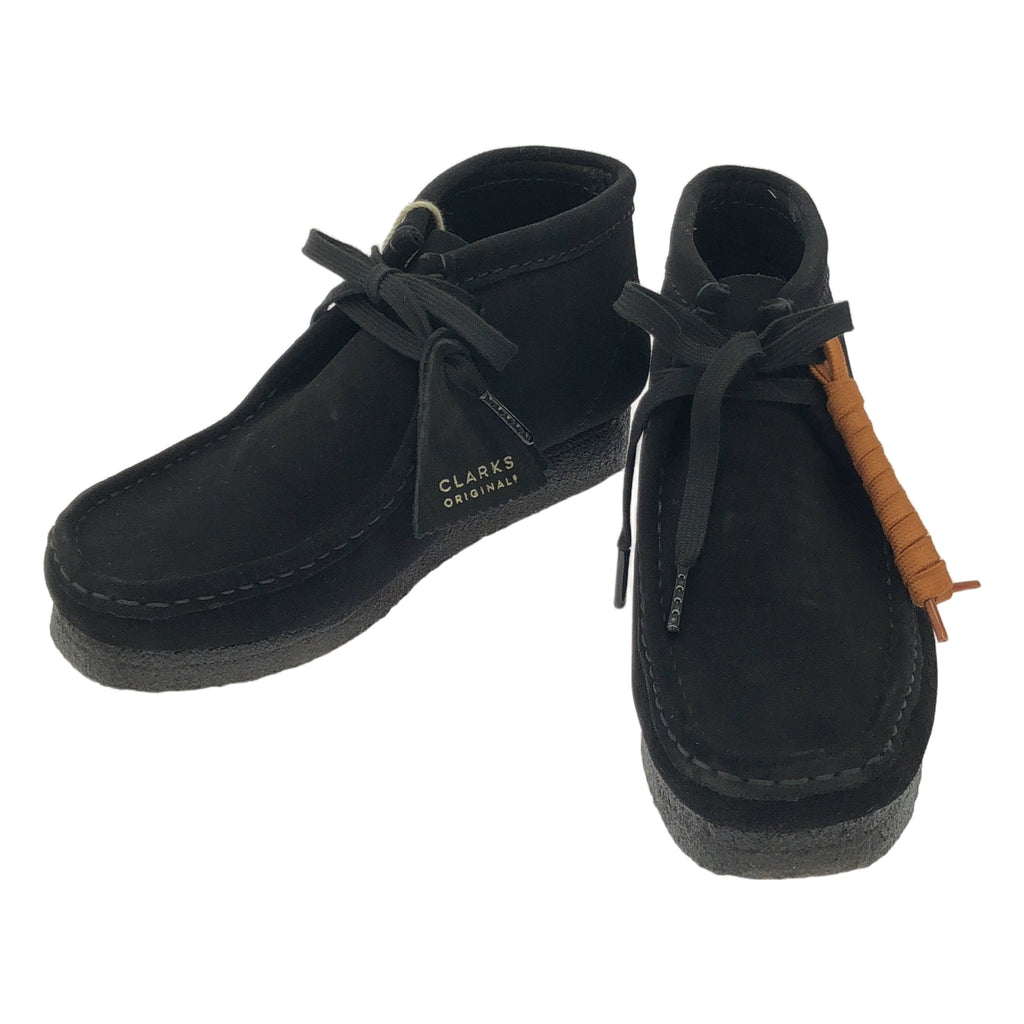 【新品】  clarks / クラークス | WALLABEE BOOT ワラビー スエード ブーツ | 23.5cm | ブラック | レディース