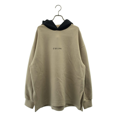 CULLNI / クルニ | Logo Hoodie Parker ロゴ 刺しゅう フーディ パーカー | ベージュ | メンズ