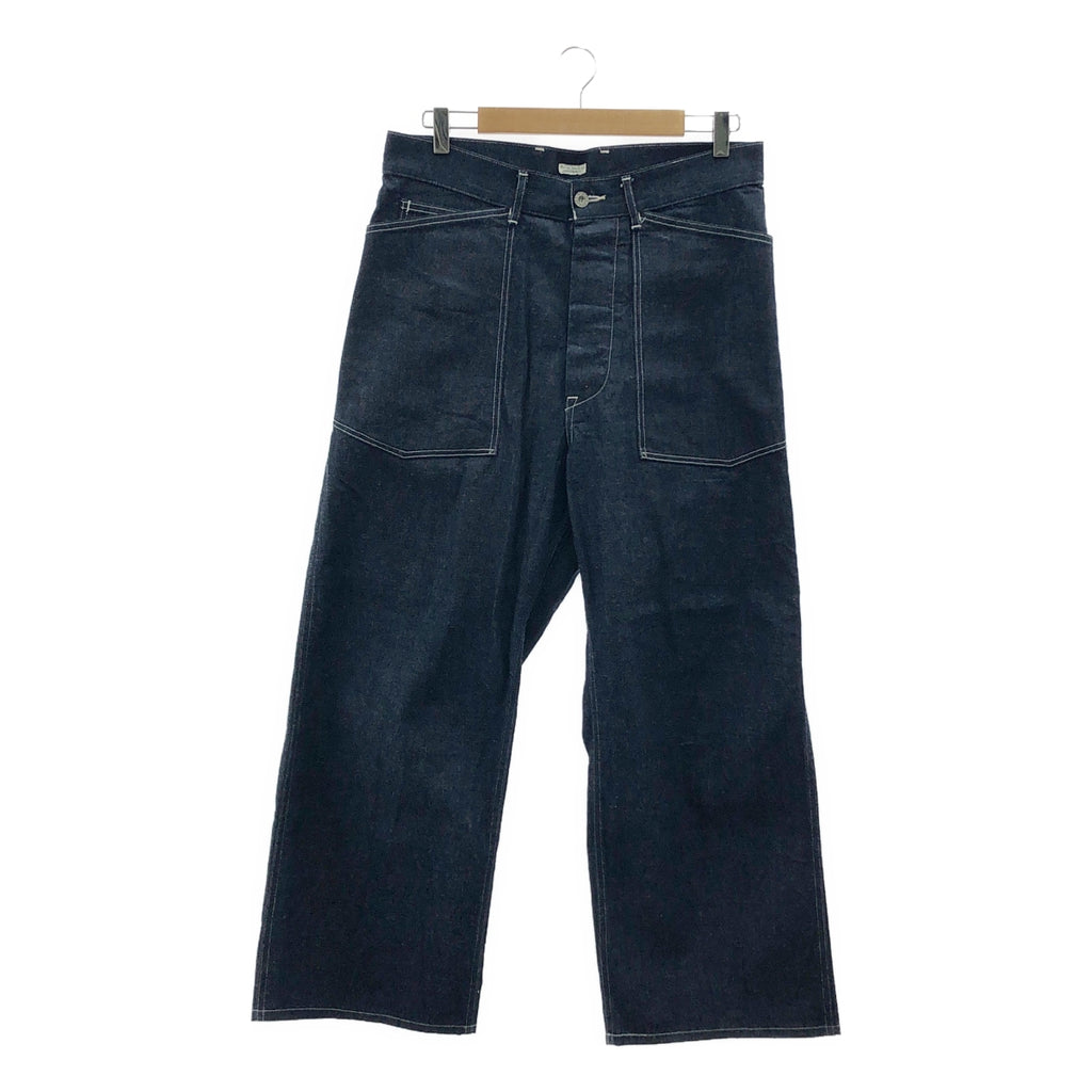 【美品】  PHIGVEL / フィグベル | 2023SS～ | MIL DENIM FATIGUE TROUSERS ミル デニム ファティーグ トラウザーズ パンツ | 34 | インディゴ | メンズ