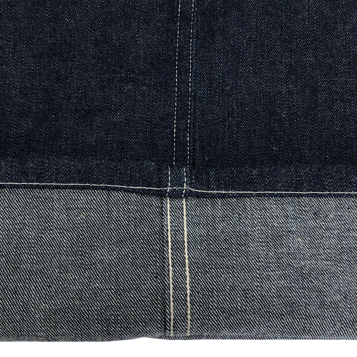 【미품】 PHIGVEL / 피그벨 | 2023SS~ | MIL DENIM FATIGUE TROUSERS 밀 데님 파티그 트라우저즈 팬츠 | 34 | 인디고 | 남성