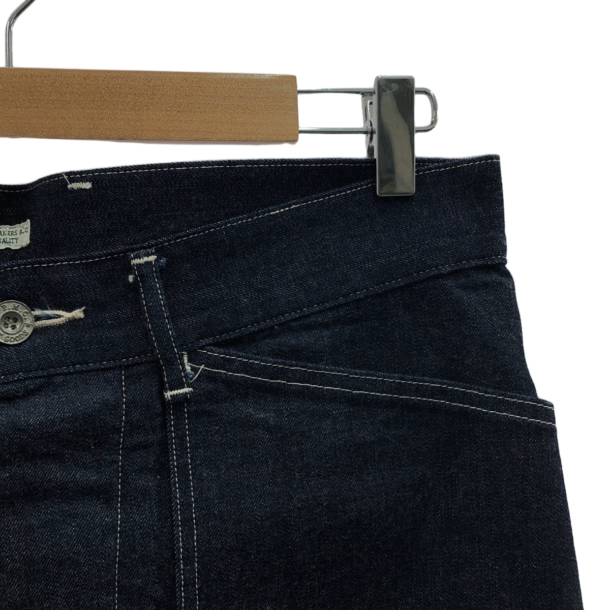 【미품】 PHIGVEL / 피그벨 | 2023SS~ | MIL DENIM FATIGUE TROUSERS 밀 데님 파티그 트라우저즈 팬츠 | 34 | 인디고 | 남성