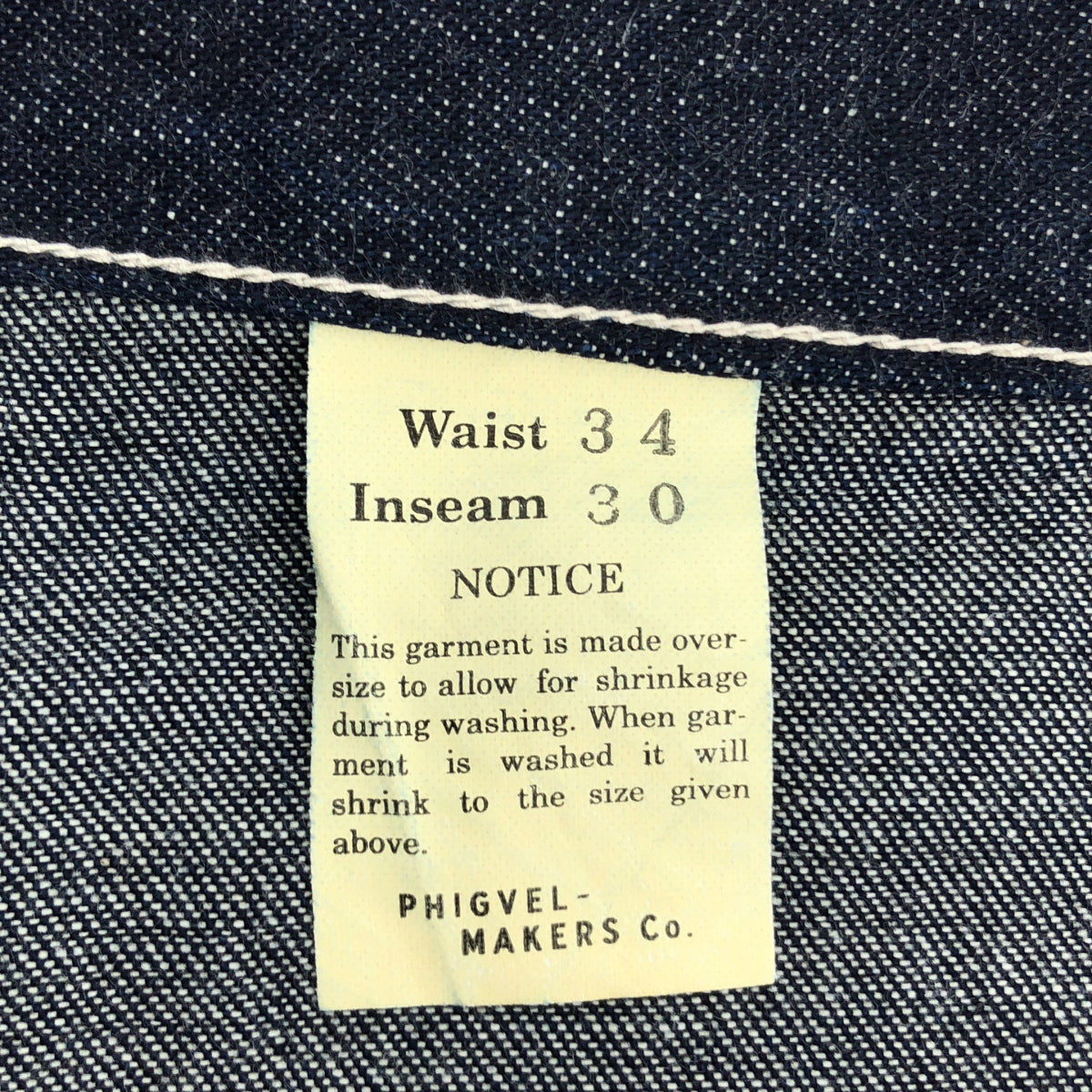 【미품】 PHIGVEL / 피그벨 | 2023SS~ | MIL DENIM FATIGUE TROUSERS 밀 데님 파티그 트라우저즈 팬츠 | 34 | 인디고 | 남성