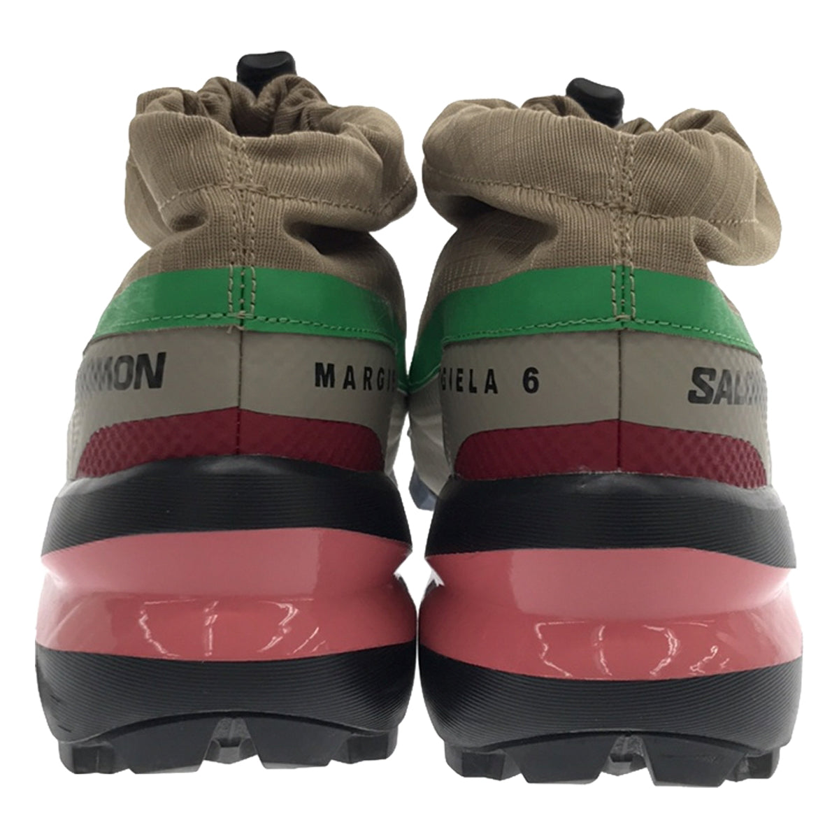 【美品】 MM6 Maison Margiela / エムエムシックスメゾンマルジェラ | 2022AW | × SALOMON / サロモン CROSS Low / ドローストリング スニーカー | 38 | MAGNET/BLACK/VANILLA ICE | レディース