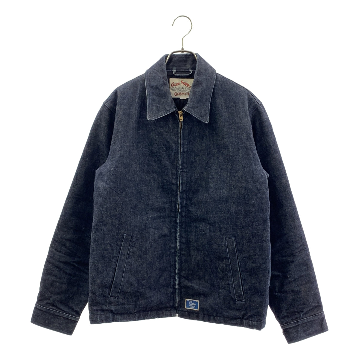 CALEE / 캐리 | 데님 지퍼 퀼팅 재킷 | M | 남성