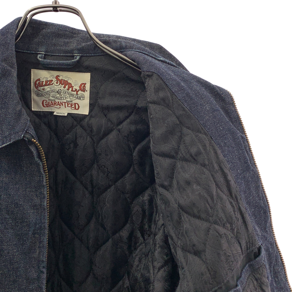 CALEE / キャリー | デニム ジップアップ キルティングジャケット | M | メンズ