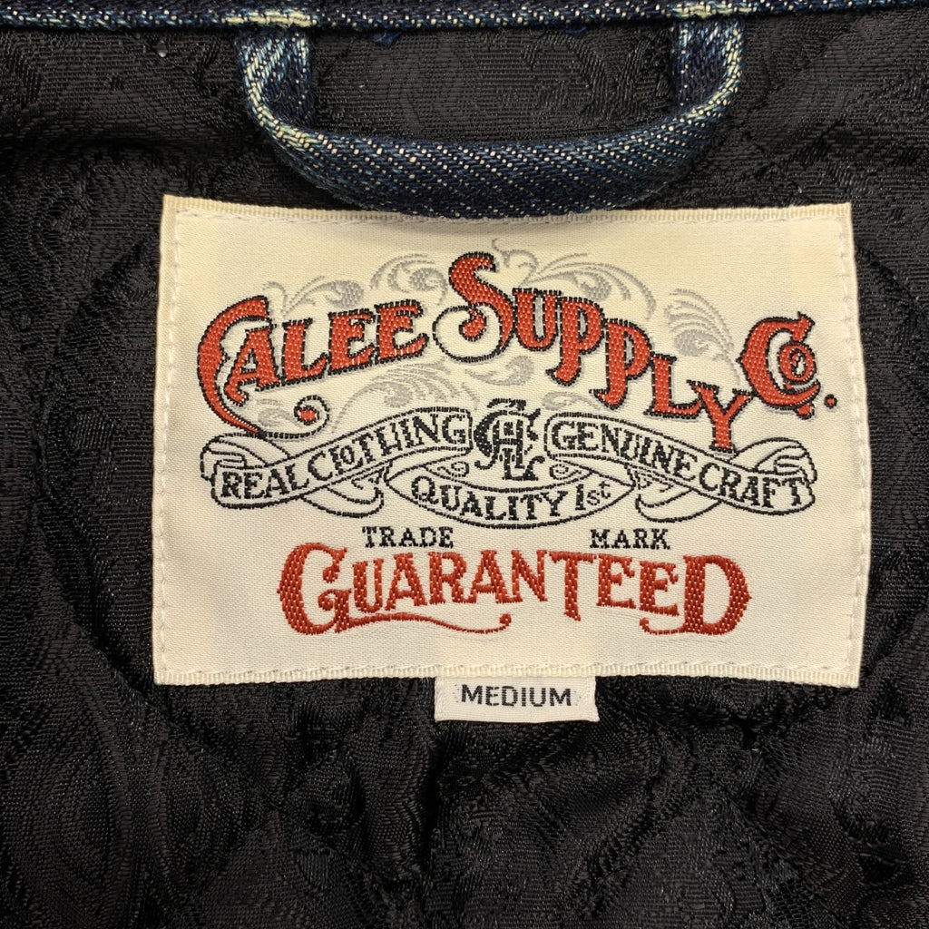 CALEE / キャリー | デニム ジップアップ キルティングジャケット | M | メンズ