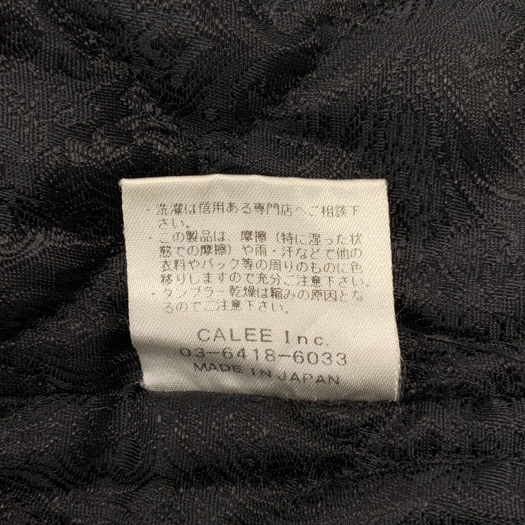 CALEE / キャリー | デニム ジップアップ キルティングジャケット | M | メンズ