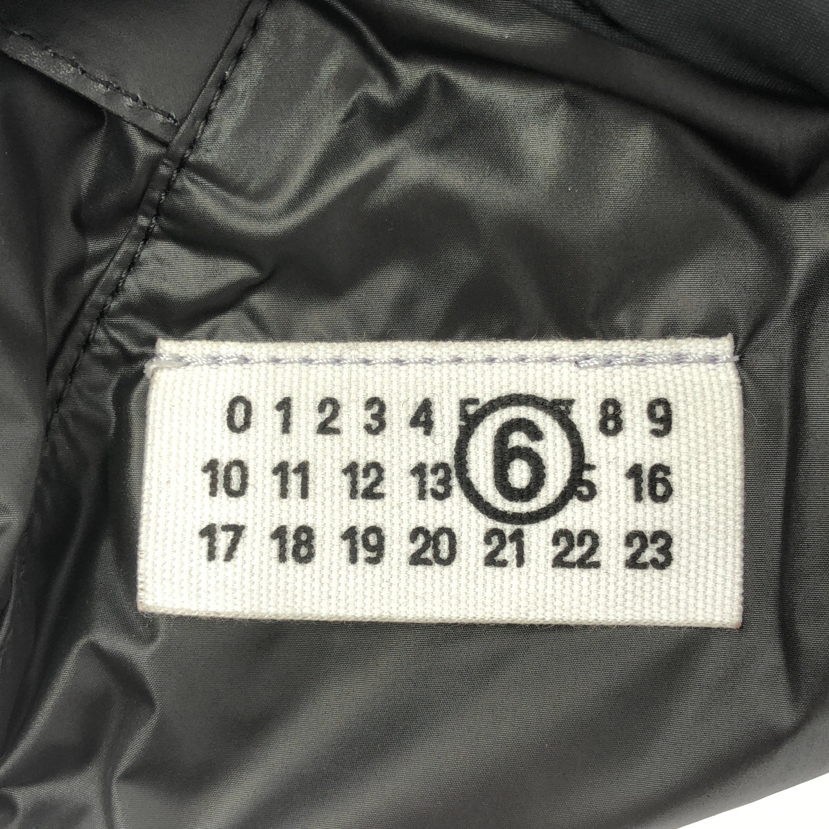 MM6 Maison Margiela / エムエムシックスメゾンマルジェラ | 2023AW | ジャパニーズ スモール ハンドバッグ カレンダーロゴ ジャガード |