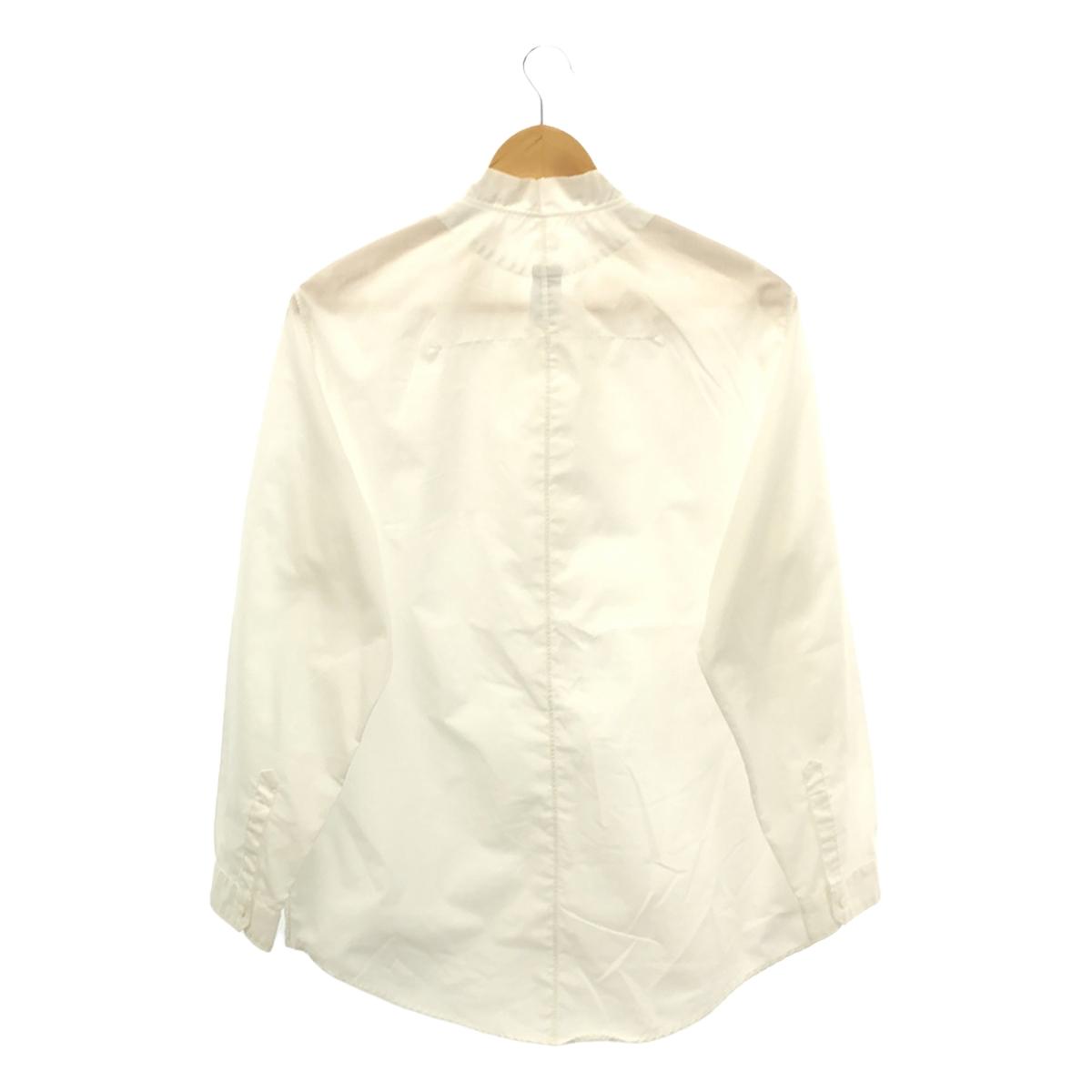 NO CONTROL AIR | TC Melange Batiste Rib-Like Collar Wide Shirt | S | Men's