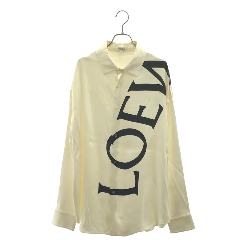 LOEWE / 로에베 | 실크 로고 프린트 셔츠 | 38 | 남성