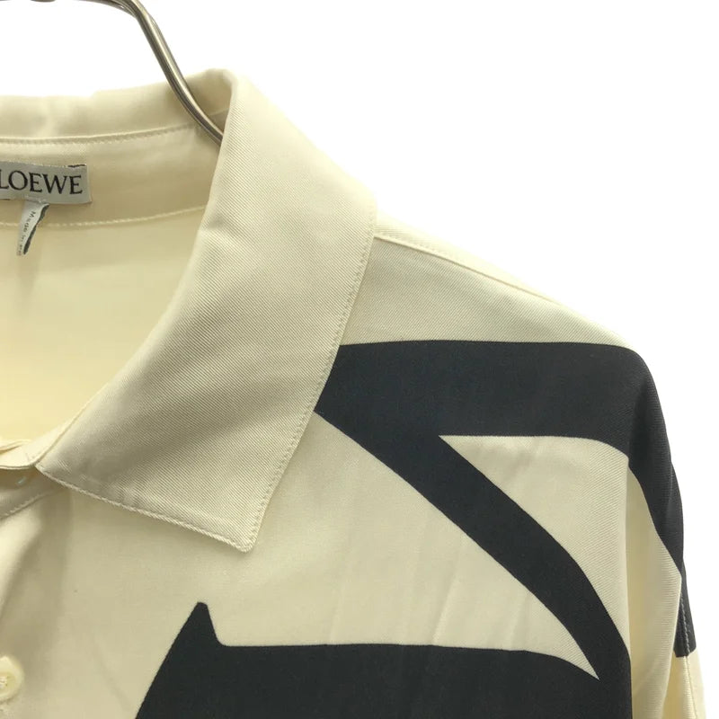 LOEWE / 로에베 | 실크 로고 프린트 셔츠 | 38 | 남성