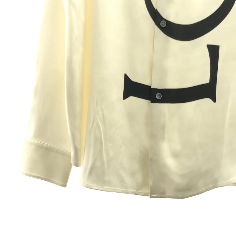 LOEWE / 로에베 | 실크 로고 프린트 셔츠 | 38 | 남성