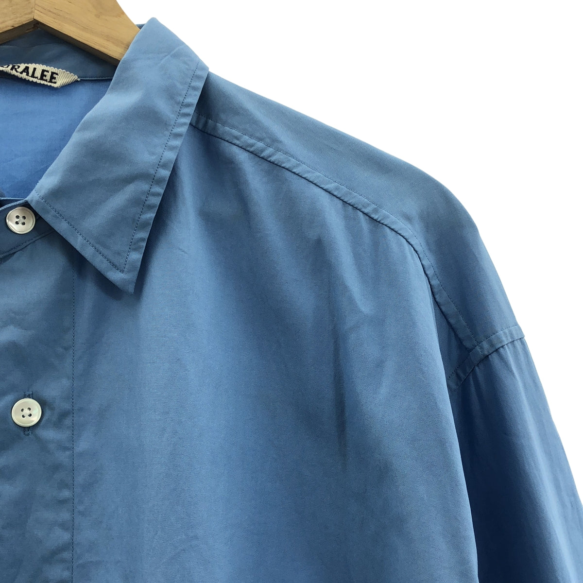 AURALEE / 오라리 | 2023SS | WASHED FINX TWILL BIG SHIRT 워시드 핑크스 트윌 빅 셔츠 | 5 | 남성