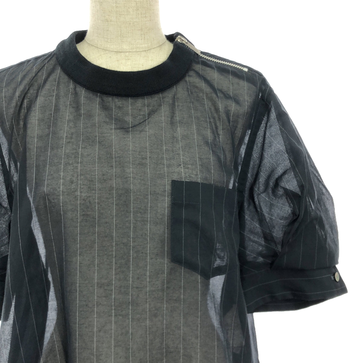 sacai / Sacai | 2023SS | Chalk Stripe Pullover Blouse | 2 | Women's