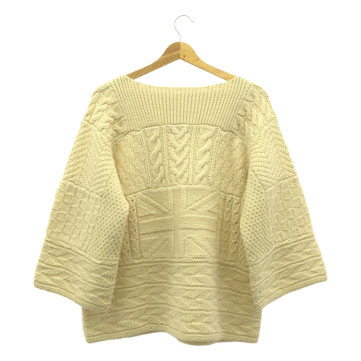 Drawer | Wool alpaca low gauge knit | 2 | Ivory | Women's