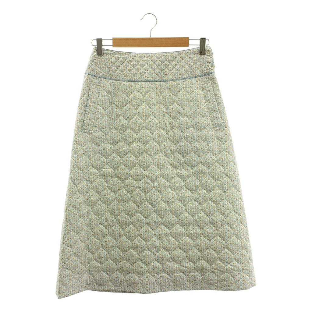 【成色極佳】mina perhonen | 2023秋冬系列 | 森林波浪絎縫半身裙 | 36碼 | 淺米色 | 女款