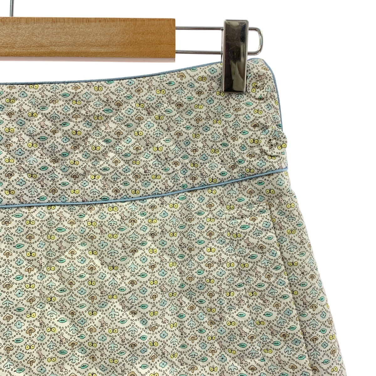 【미품】 mina perhonen / 미나펠호넨 | 2023AW | forest wave 포레스트 웨이브 퀼팅 스커트 | 36 | light beige | 여성