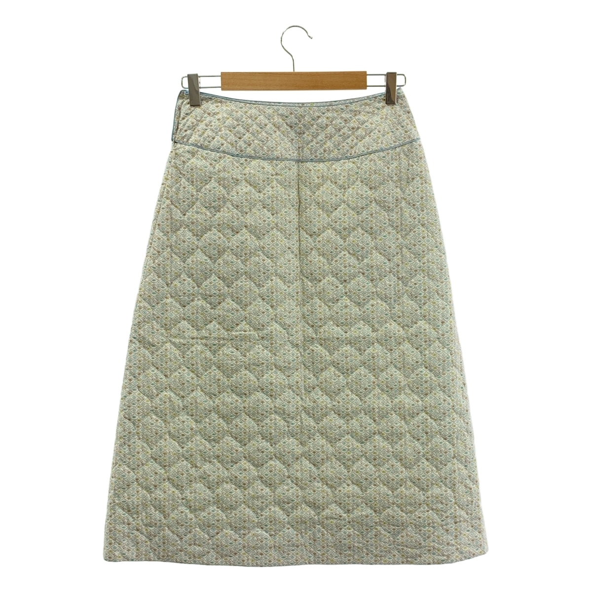 【미품】 mina perhonen / 미나펠호넨 | 2023AW | forest wave 포레스트 웨이브 퀼팅 스커트 | 36 | light beige | 여성