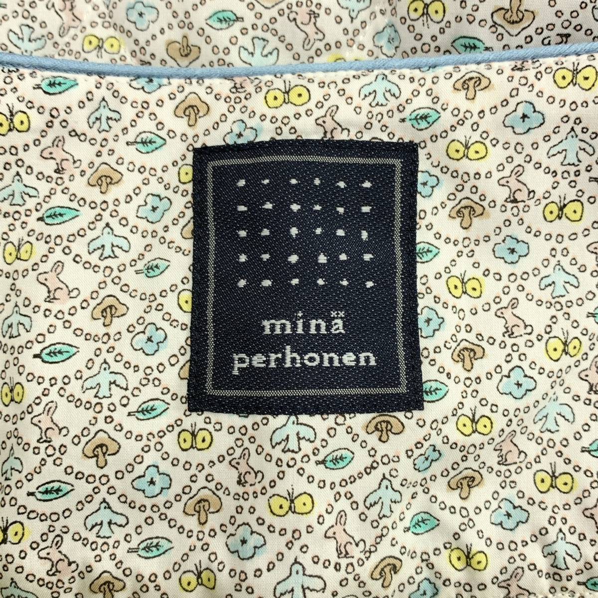 【成色極佳】mina perhonen | 2023秋冬系列 | 森林波浪絎縫半身裙 | 36碼 | 淺米色 | 女款