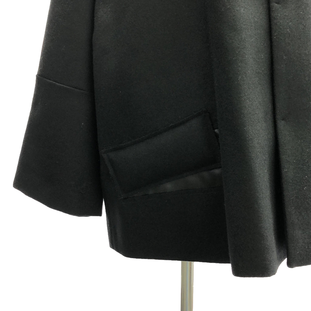 COMME des GARCONS COMME des GARCONS / Comme des | 2021秋冬 |羊毛麥爾登呢變形加厚寬夾克 | M |黑色 |女性的
