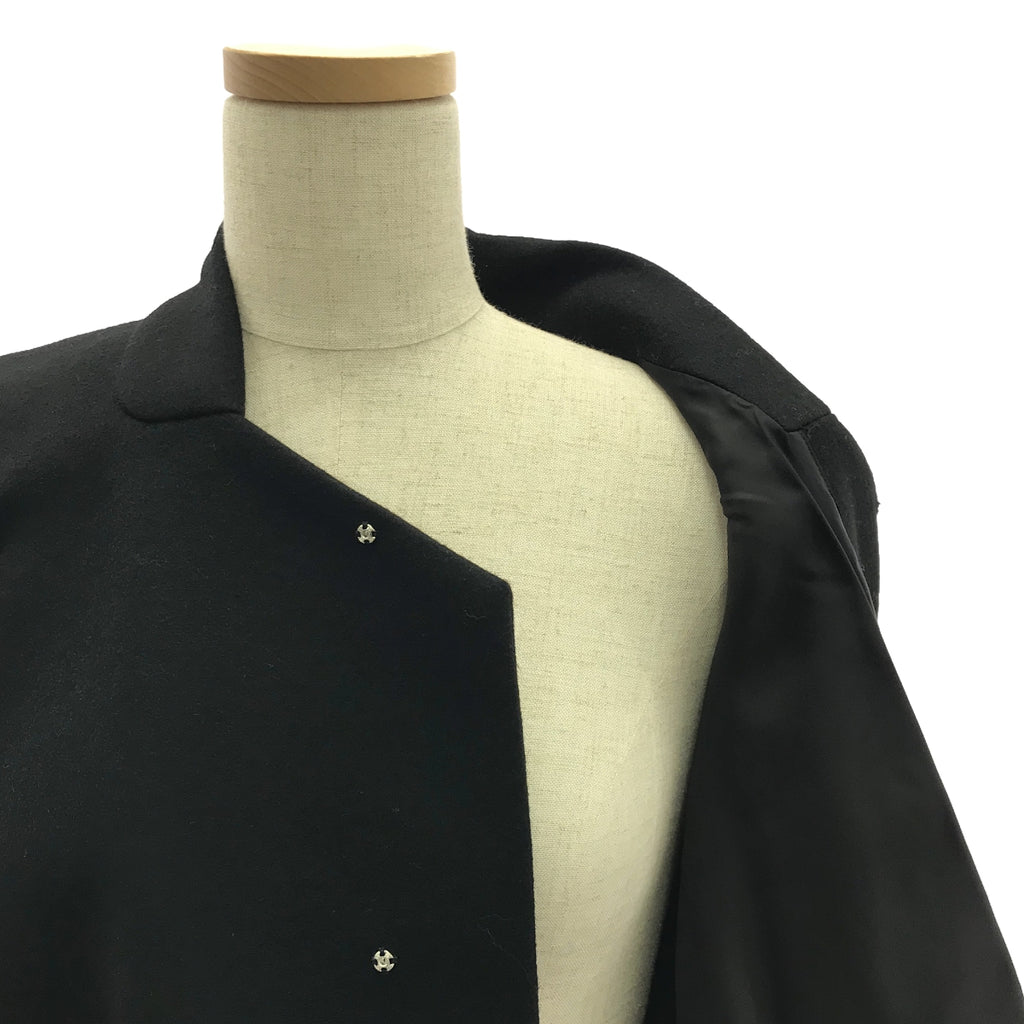 COMME des GARCONS COMME des GARCONS / Comme des | 2021秋冬 |羊毛麥爾登呢變形加厚寬夾克 | M |黑色 |女性的