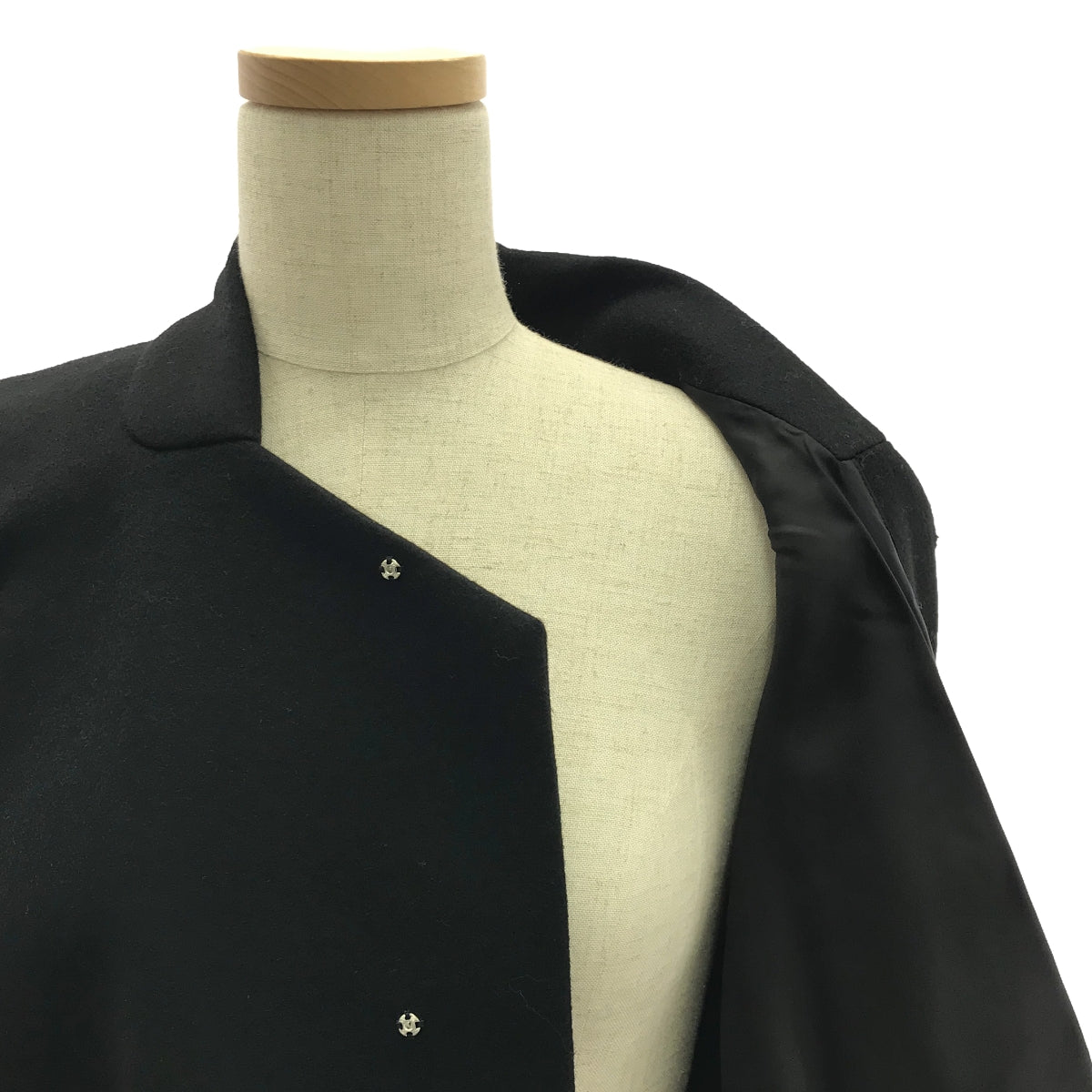 COMME des GARCONS COMME des GARCONS / Comme des | 2021秋冬 |羊毛麥爾登呢變形加厚寬夾克 | M |黑色 |女性的