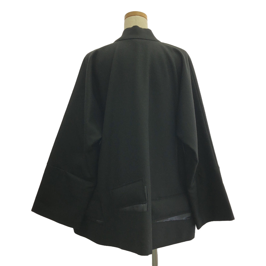 COMME des GARCONS COMME des GARCONS / Comme des | 2021秋冬 |羊毛麥爾登呢變形加厚寬夾克 | M |黑色 |女性的
