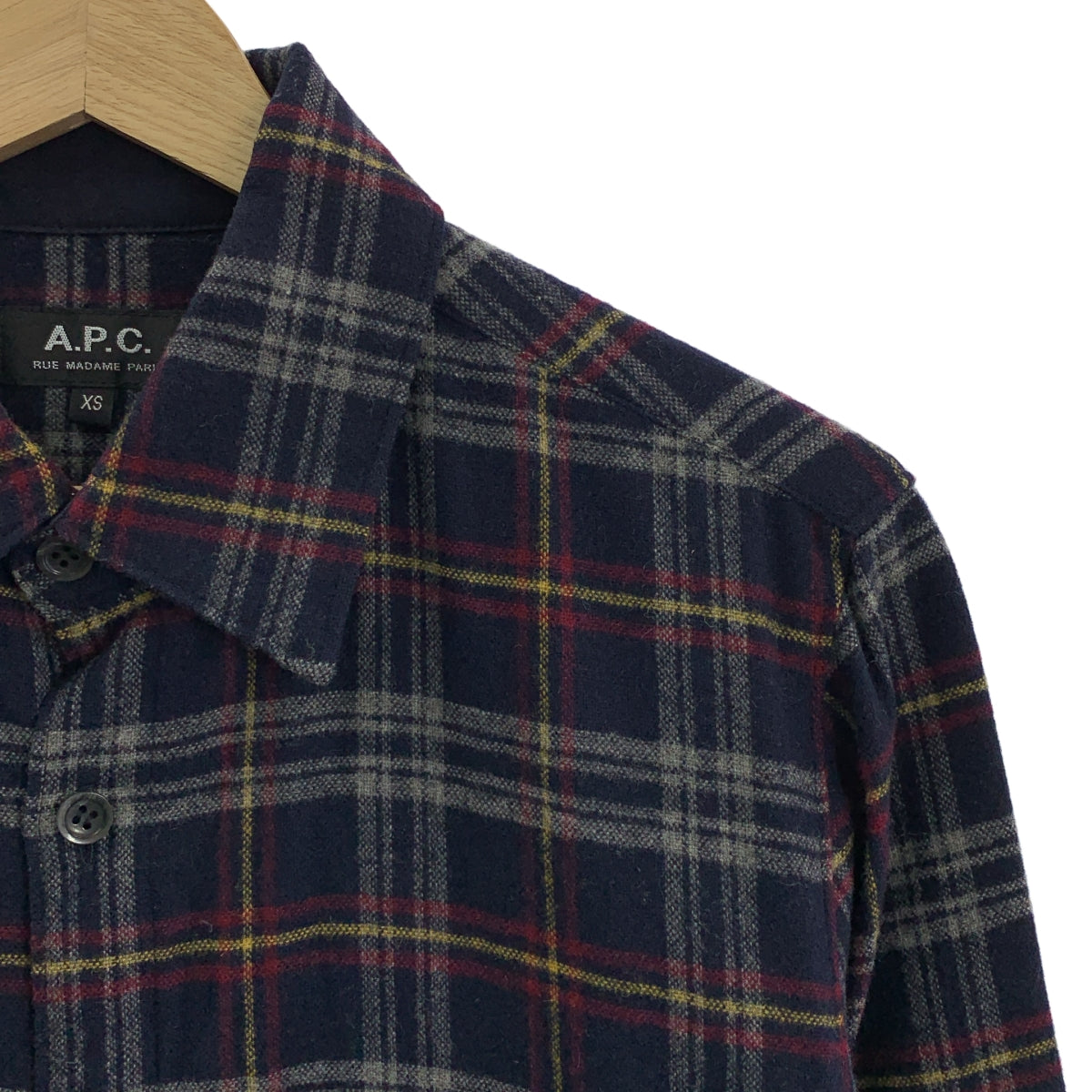 A.P.C. / アーペーセー | ウール チェックシャツ | XS | メンズ