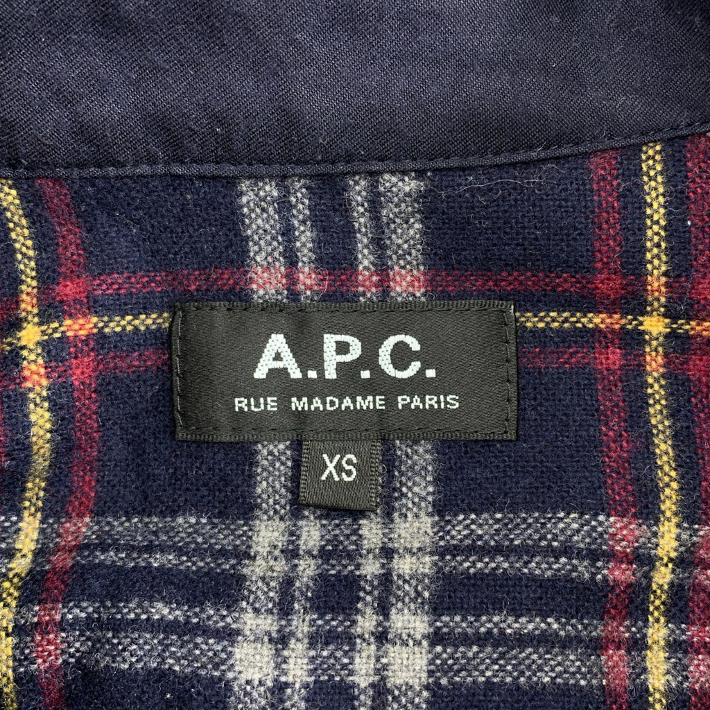 A.P.C. / アーペーセー | ウール チェックシャツ | XS | メンズ