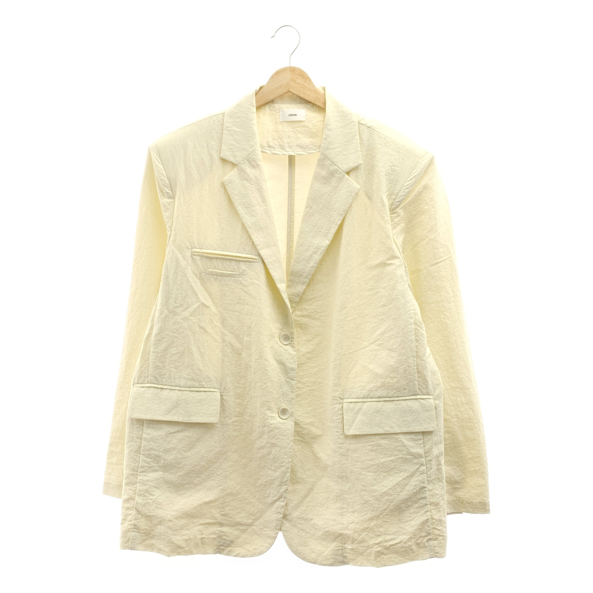 Leonie / 레오니 | 레이온 나일론 2B 싱글 브레스트 오버 재킷 |