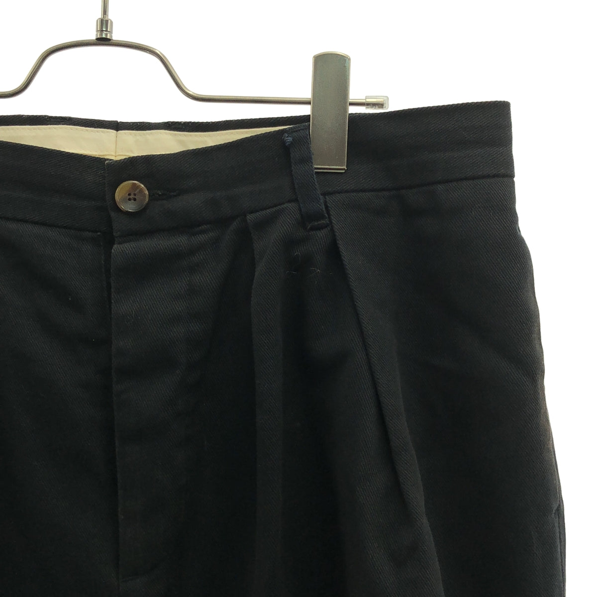 NEAT / ニート | コットン 2タック テーパードパンツ | 36 | ブラック | メンズ