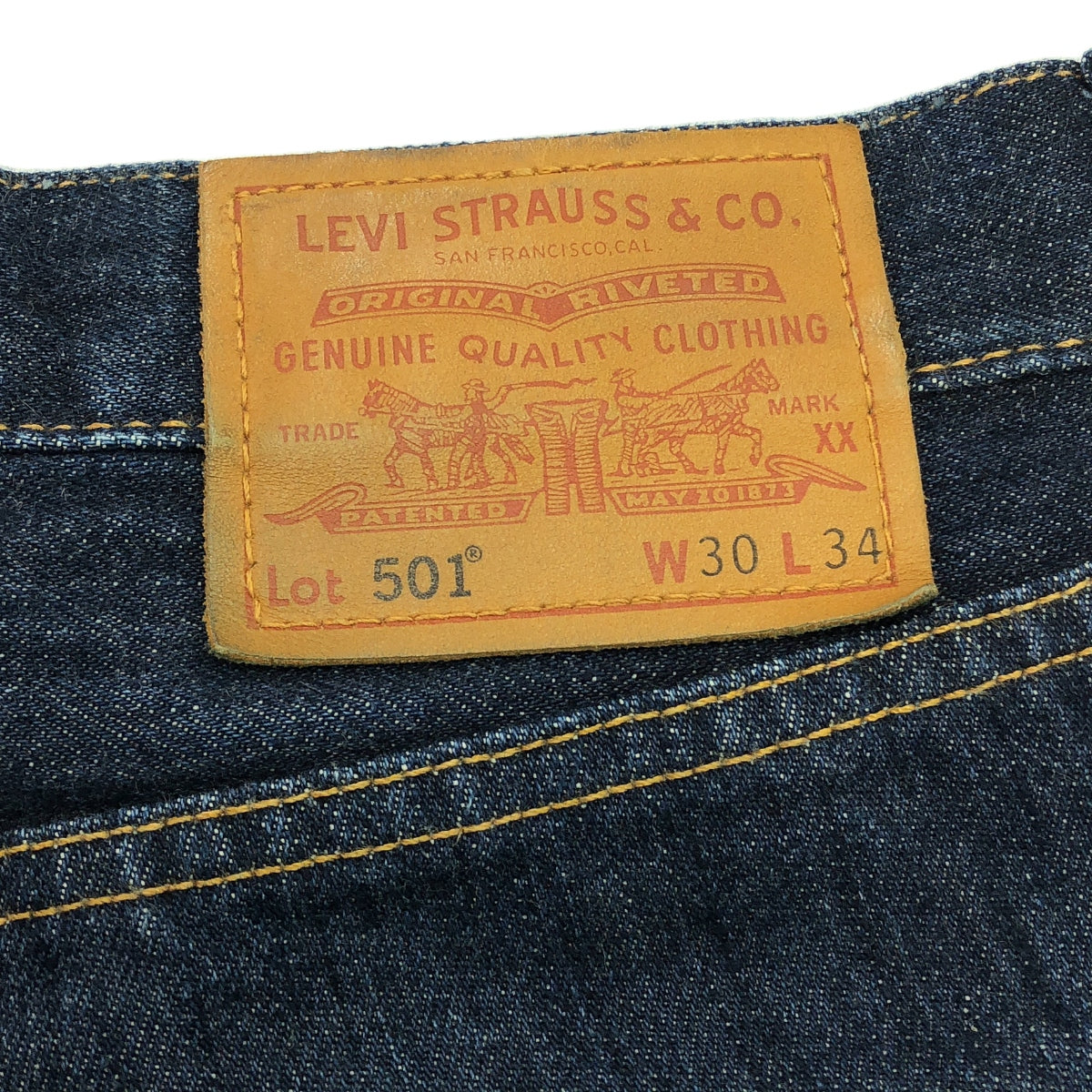 Levi's / 리바이스 | 501 MADE IN THE USA ONE WASH 원 워시 데님 팬츠 미국제 | W30 L34 | 인디고 | 남성