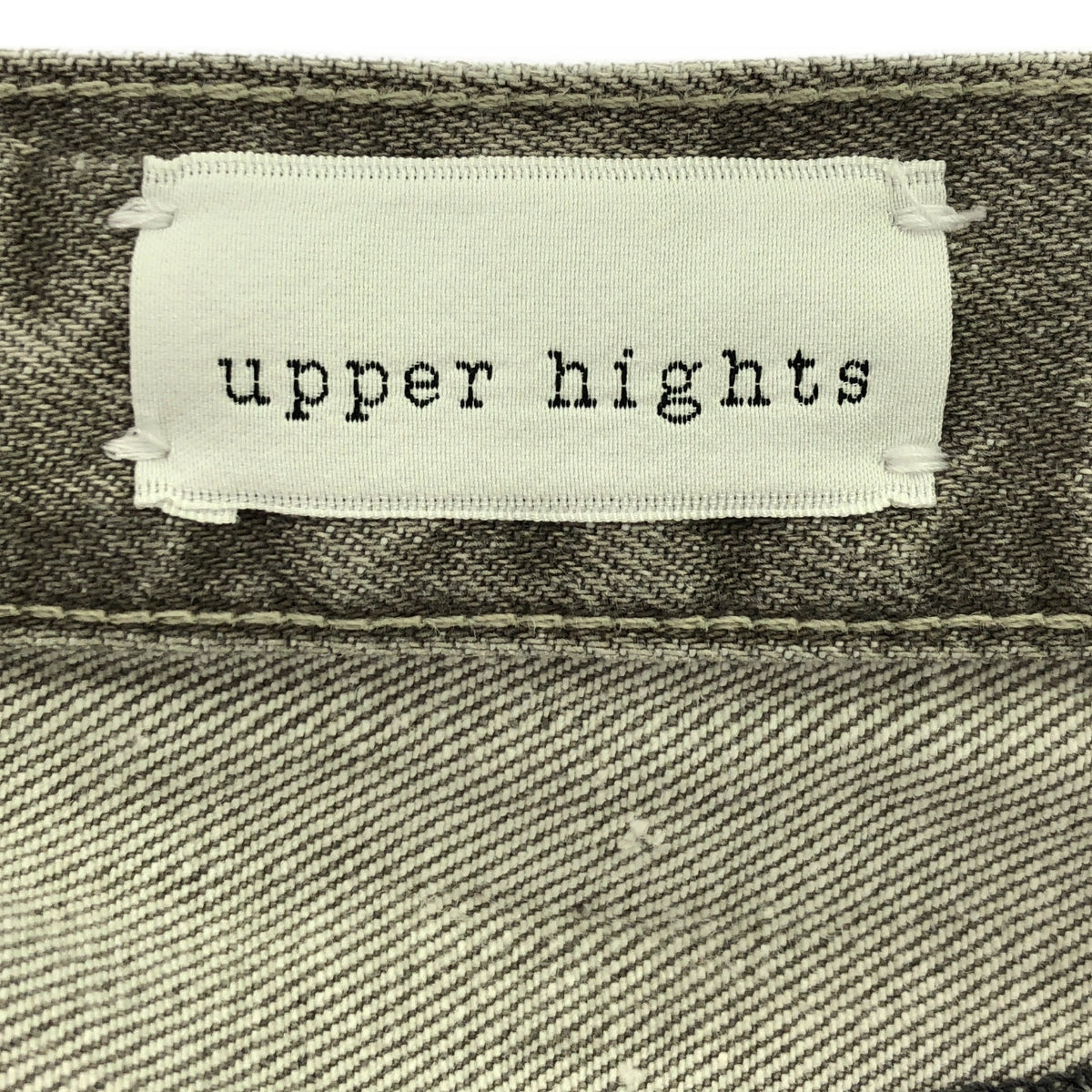upper hights / アッパーハイツ | ダメージ加工 デニム パンツ | 22 | グレー | レディース