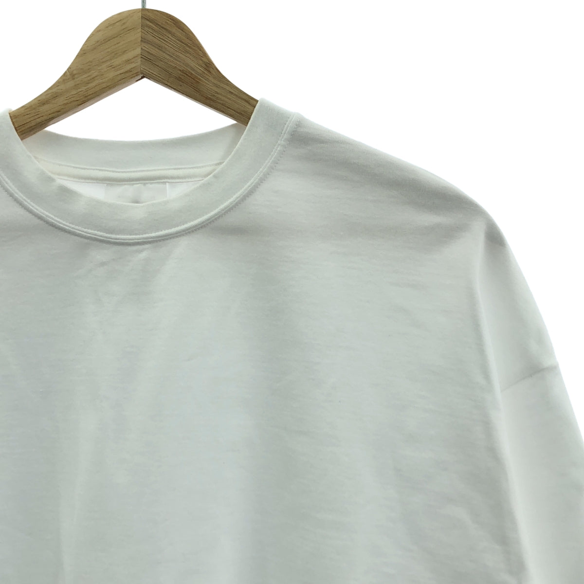 HYKE / 하이크 | LONG-SLV TEE 코튼 티셔츠 컷소우 | 2 | 화이트 | 여성