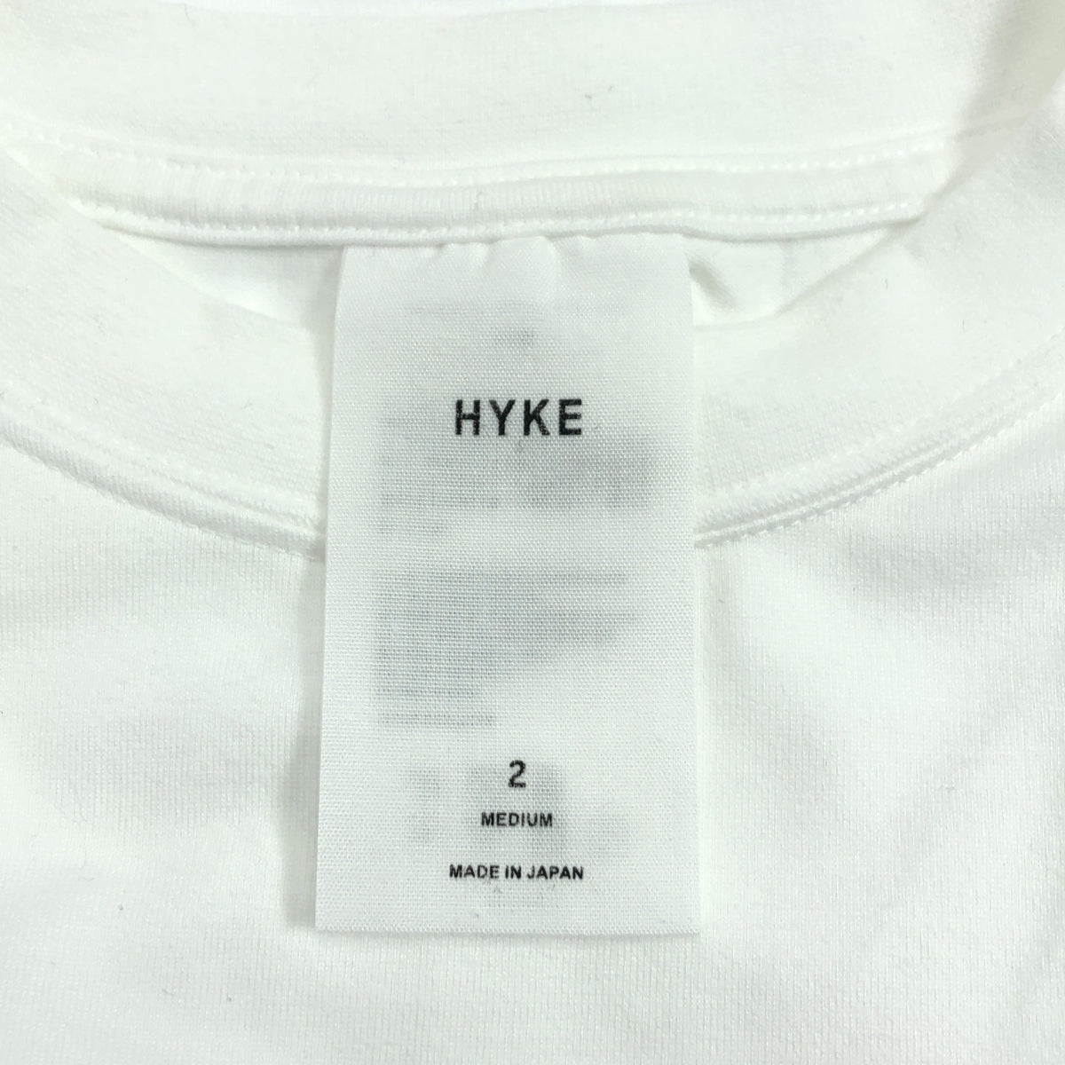HYKE / 하이크 | LONG-SLV TEE 코튼 티셔츠 컷소우 | 2 | 화이트 | 여성