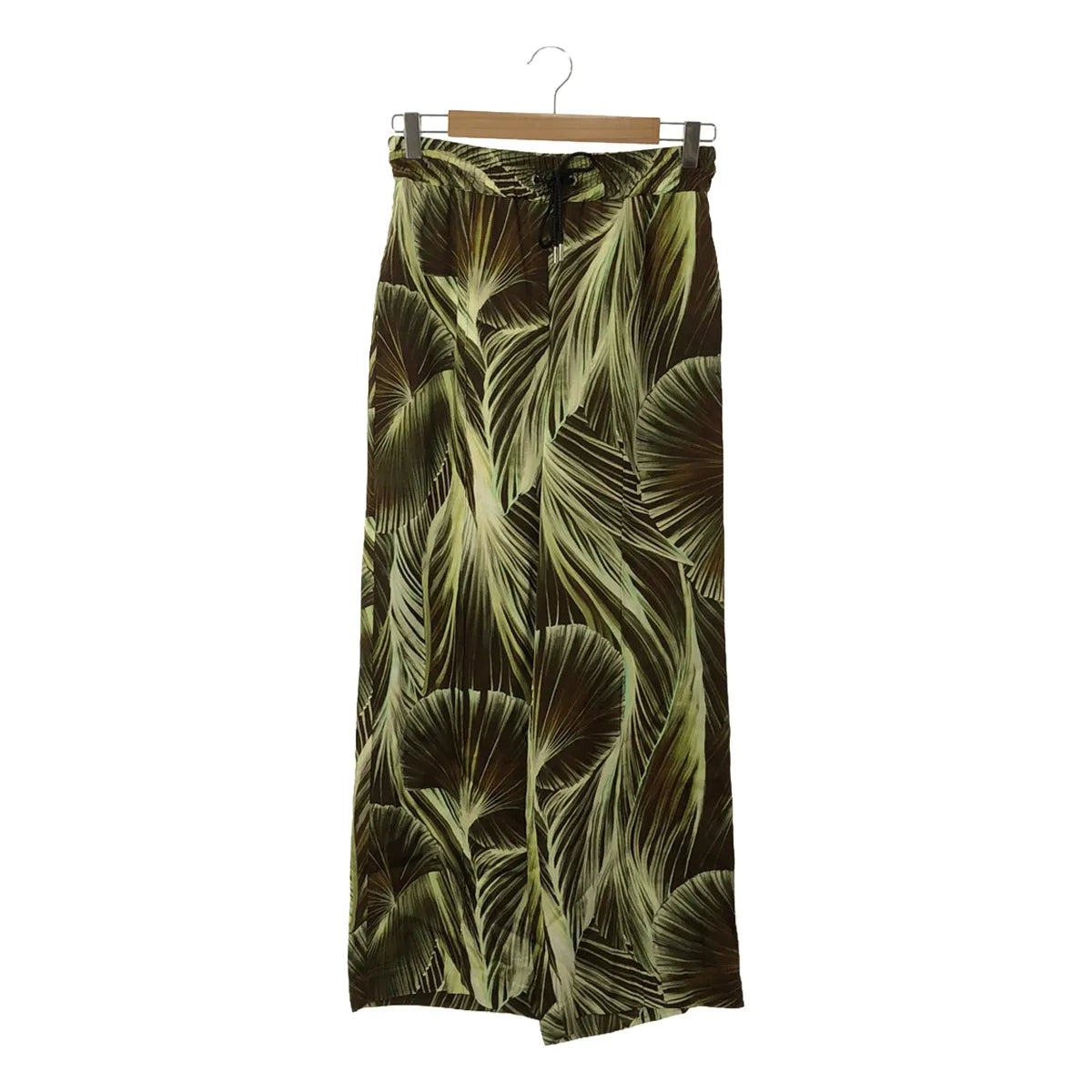 【美品】  CINOH / チノ | 2023SS | リーフプリントリラックスパンツ | 38 | ブラウン/グリーン | レディース