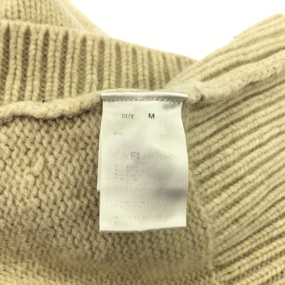 GALERIE VIE | Fine wool crew neck pullover | M | Beige | Women's