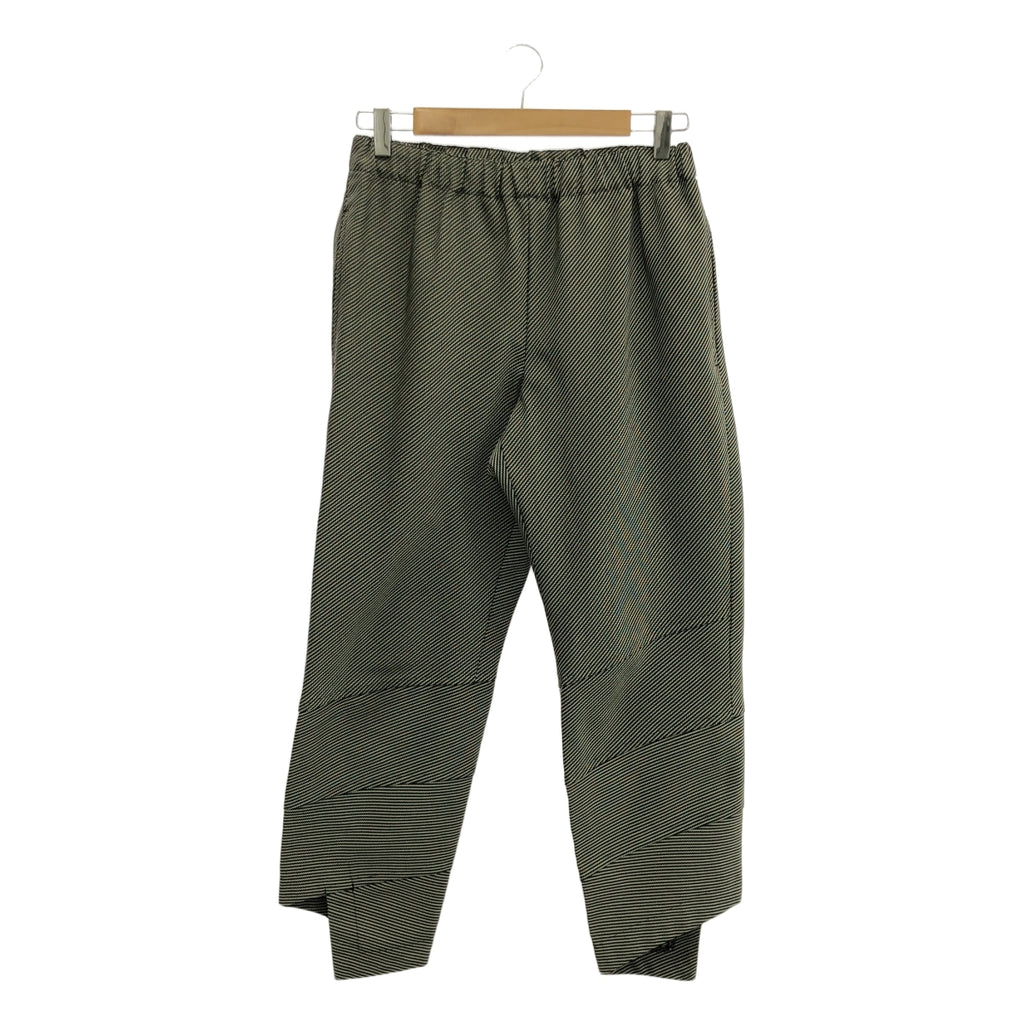 COMME des GARCONS COMME des GARCONS / Comme des |重建斜條紋休閒褲 | S |黑/白|女性的