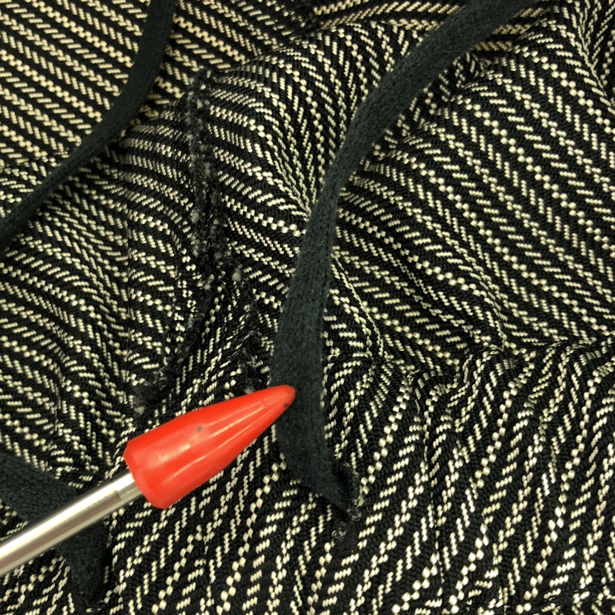 COMME des GARCONS COMME des GARCONS / Comme des |重建斜條紋休閒褲 | S |黑/白|女性的