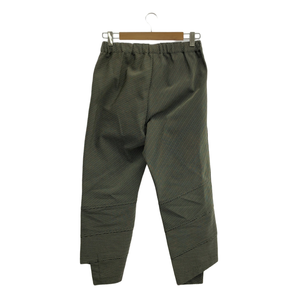 COMME des GARCONS COMME des GARCONS / Comme des |重建斜條紋休閒褲 | S |黑/白|女性的